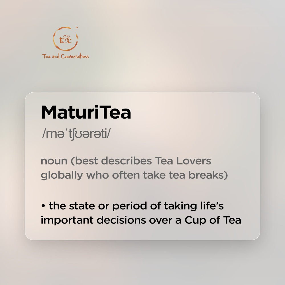 Do you guys have any one in your #family or #friend circle who is blessed with this type of #MaturiTea? Tag him/her in the comments.

#tealingo #teaandconversations #tealover