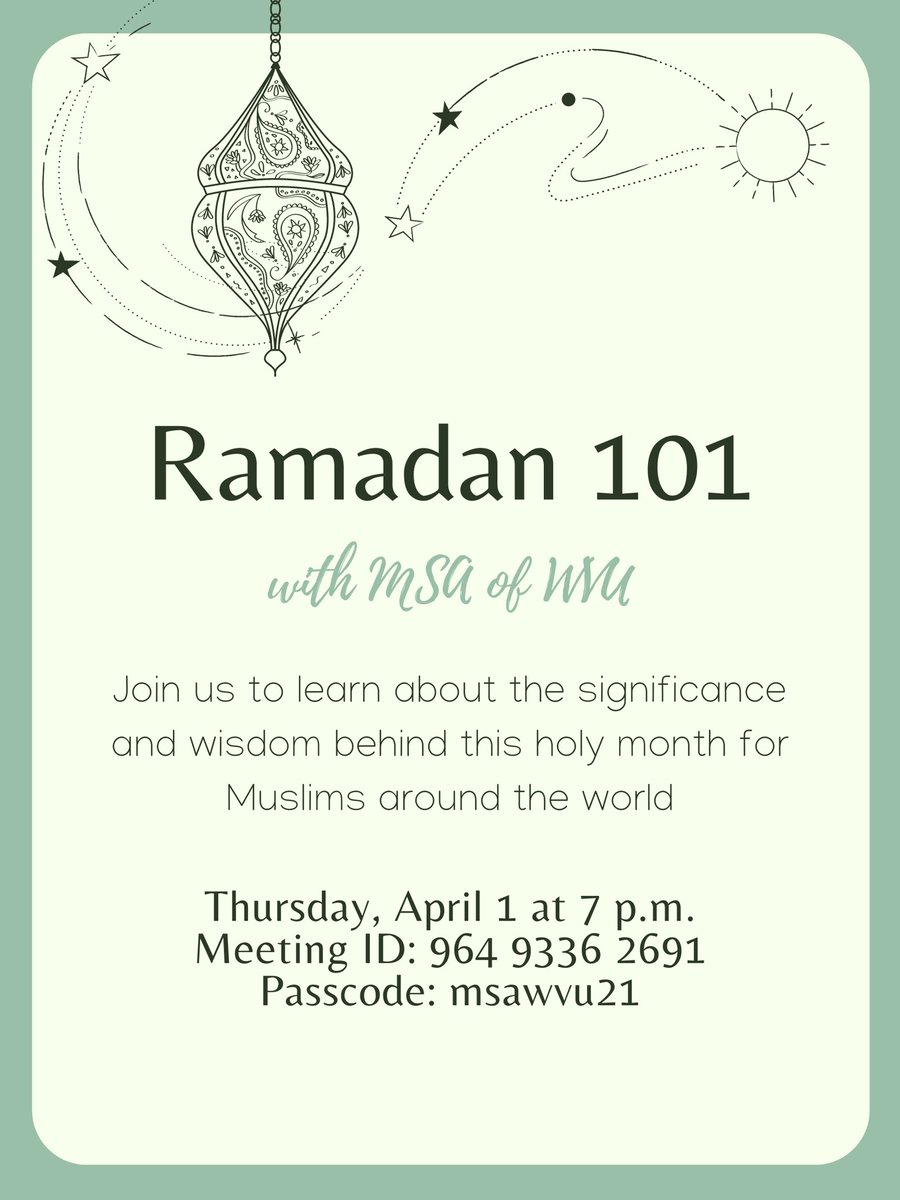 As Ramadan approaches in a few weeks, we hope you’ll join us on Thursday at 7 to learn more about Ramadan and how to make the most of it! As always, all are welcome! We hope to see you there! 🌙🤲