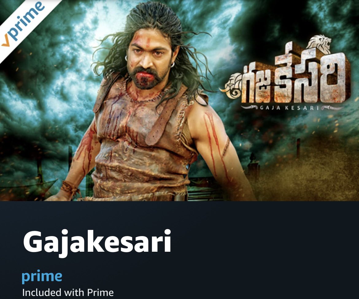 allindiayashfc's tweet photo. #Gajakesari Telugu Version Now Streaming on Prime Video.

#KGFChapter2EraFromJuly16
@TheNameIsYash
#KGFChapter2 #YashBOSS https://t.co/ZPcobw1kNb