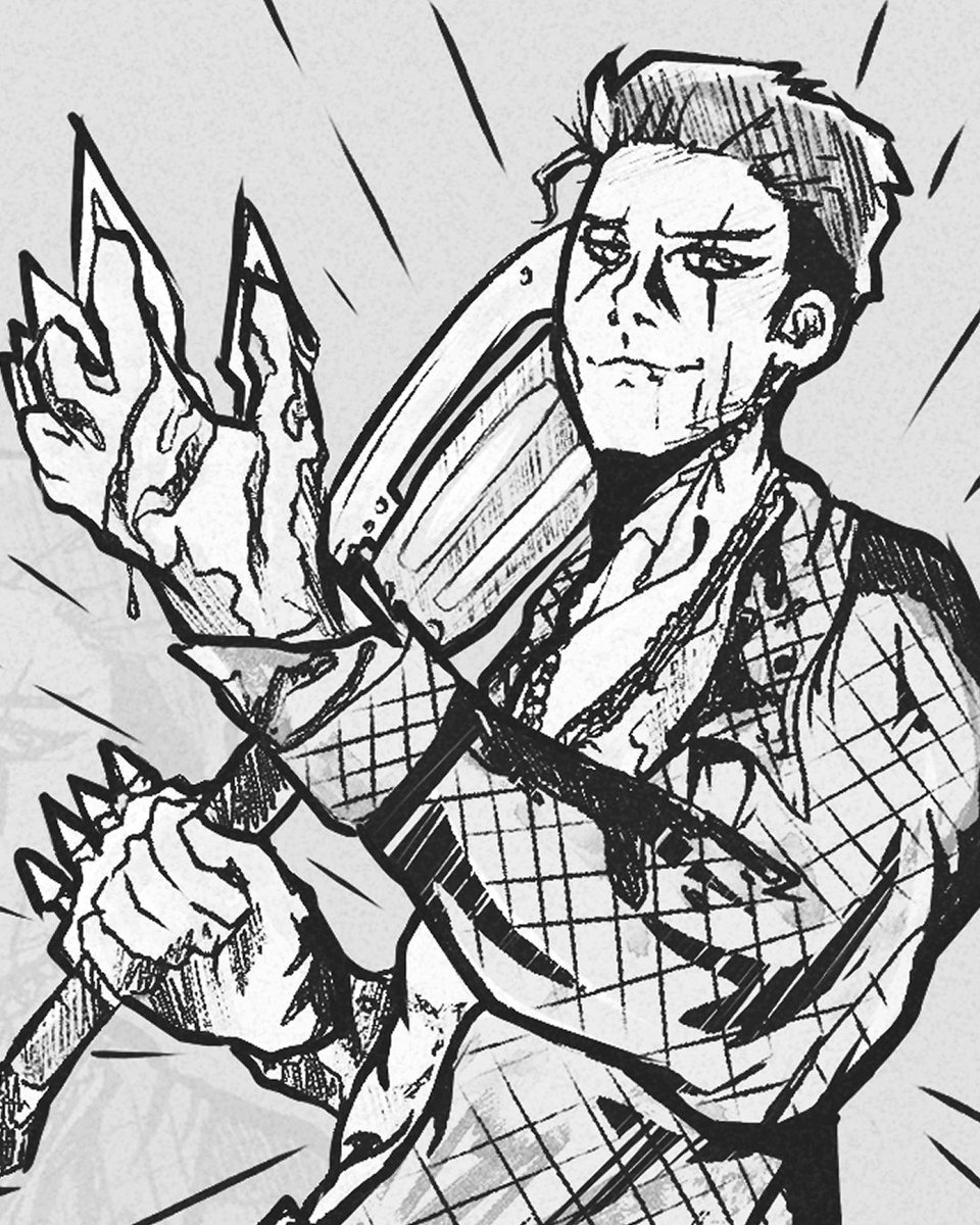 ouroxart's tweet photo. @DeadByBHVR not a fancam but here’s some fanart 🤩 happy daggers everybody
#Trickster #DeadbyDaylight https://t.co/XwRn4sld83
