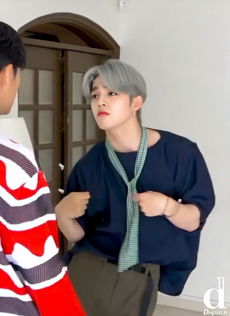 his face