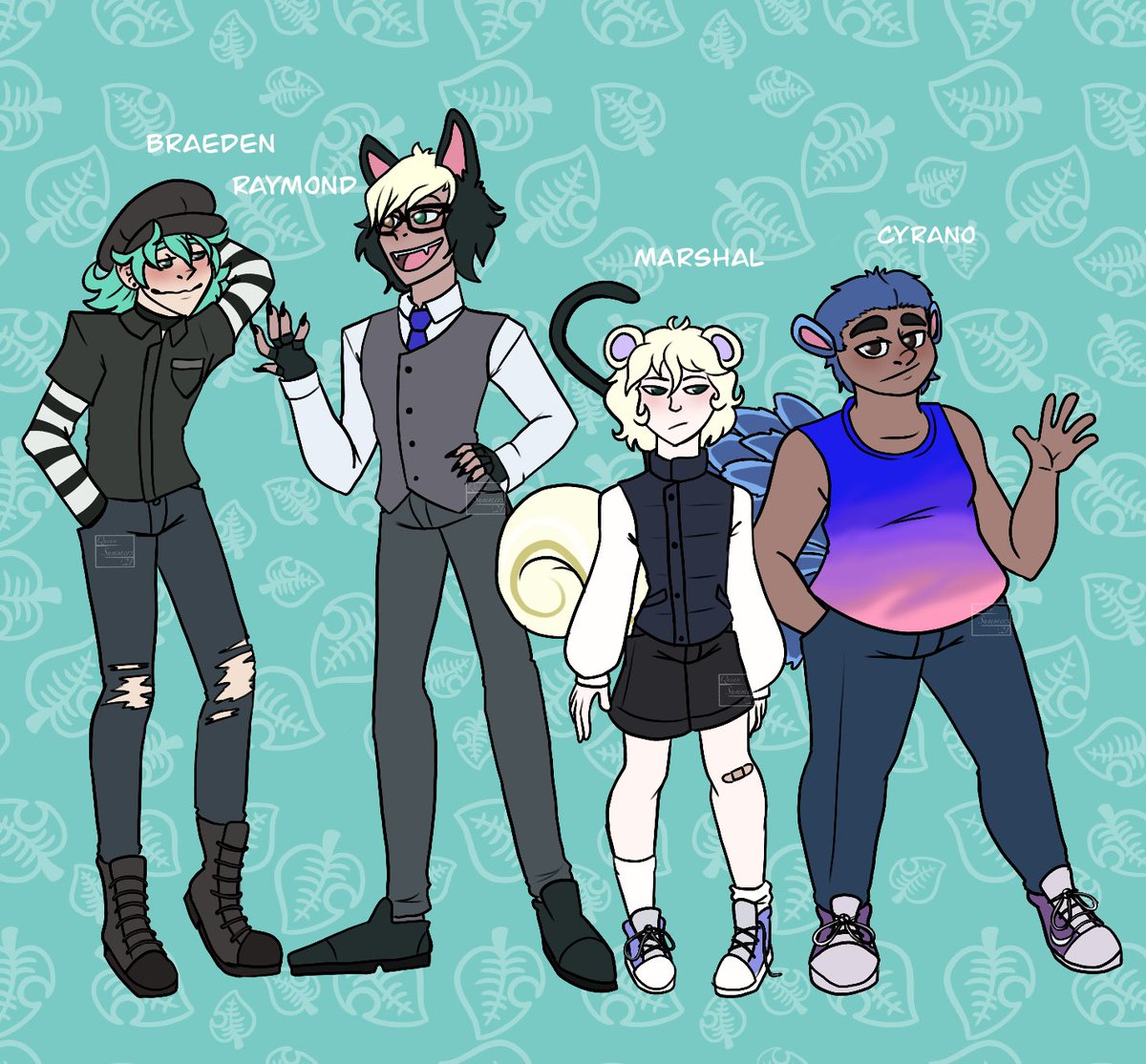 AceCartoons's tweet photo. Holy shit this took me so long to make! How long u ask? 10 HOURS AND 23 MINUTES!! And yeah I know that’s not long for most artists but for me?? That’s looong. #myart #myartwork #animalcrossingnewhorizons #animalcrossing #acnh #acnhoc #animalcrossinggijinka #gijinka #acnh https://t.co/syjcjyB3vM