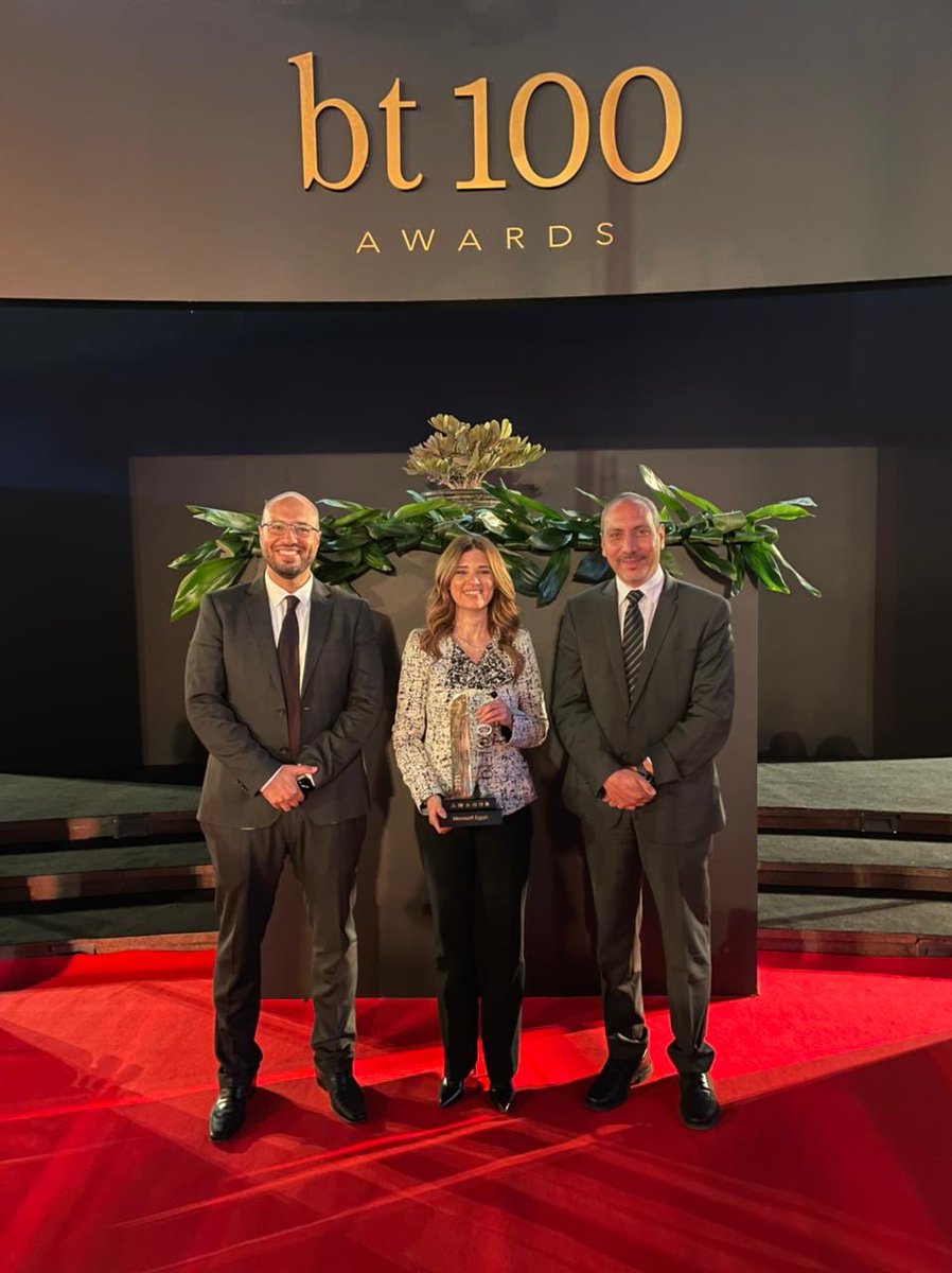 Congratulations Mirna Aref, Microsoft Egypt country manager for winning bt 100 awards 2021 for best model for collaboration with the government sector through the e-invoice project.. Well done team 👏 🏆💪🙏
#microsoft#awards#bt100#teamwork#womenempowerment