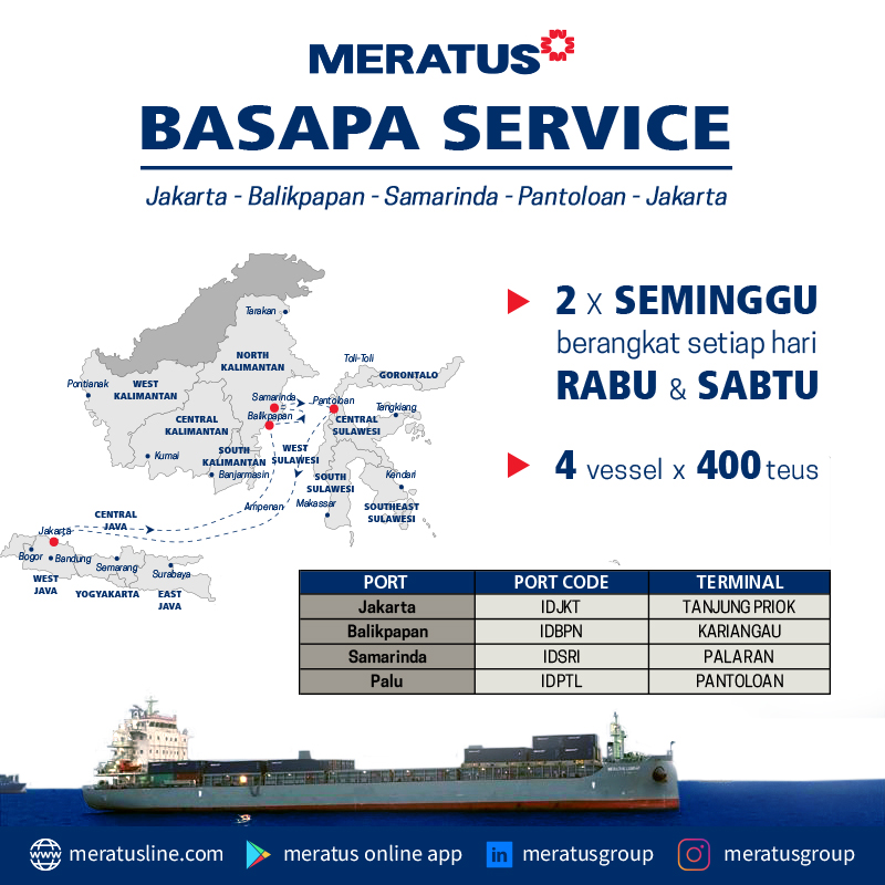 MeratusGroup's tweet photo. Meratus BASAPA Services siap melayani kebutuhan bisnis Anda!⁣⁣
⁣⁣⁣⁣⁣⁣⁣⁣
#MeratusGroup⁣⁣
#MeratusStayAhead⁣⁣
#StayAhead⁣⁣
#WeDeliverWhatWePromises⁣⁣
#MeratusforIndonesia⁣⁣
#IndonesiaShipping https://t.co/FCLNQVVSuk