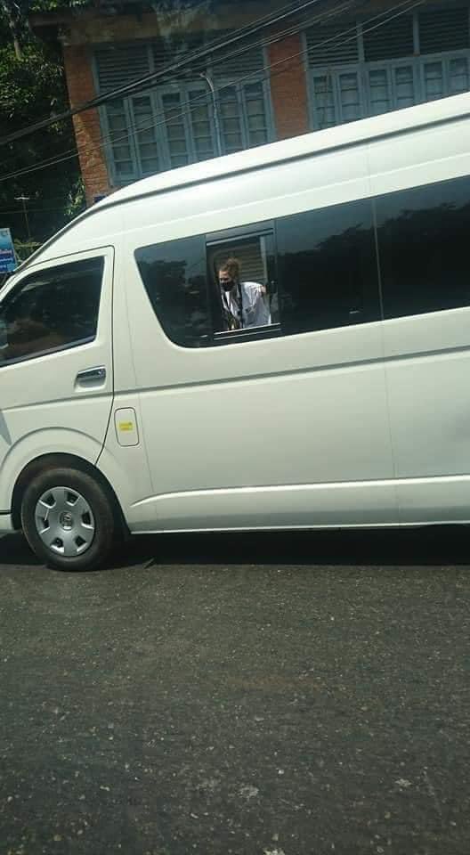 thiri_heather's tweet photo. Ms Clarissa Ward from @CNN arrived YGN last night to report the Myanmar situation. Today she is seen escorted by Junta military to many places in Yangon. Chances to get the right information is very low as long as they are beside her.

@clarissaward
#WhatsHappeningInMyanmar https://t.co/h9lsSOVAia