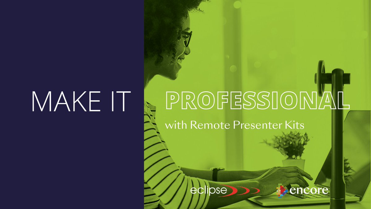 MAKE IT VIRTUAL // Get the best out of your #virtualevent presenters and boost the attendee experience by using Remote Presenter Kits (RPKs). 

bit.ly/3rDMZhq

#MakeItEncore #MakeIteclipse #EventProfs #MeetingProfs #eclipsedxb