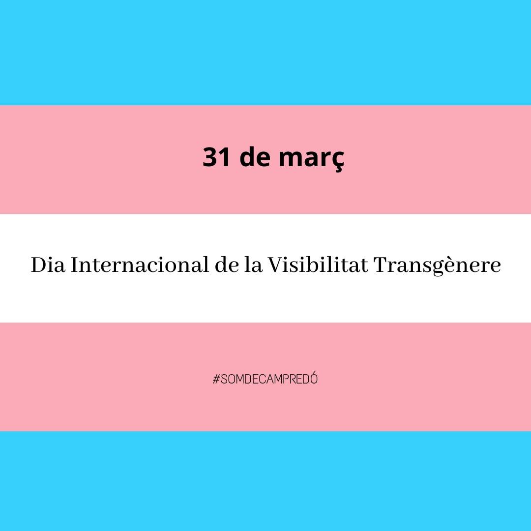 juntsxcampredo's tweet photo. Avui 31 de març, Dia Internacional de la visibilitat Trans. 
✅Visibilitat
✅Igualtat
✅Diversitat
✅Drets
✅Identitat
❌Transfòbia
❌Discriminació

#visibilitattrans #transgenere #trans #transexual
#somdecrampredó https://t.co/EbbWTUy28j