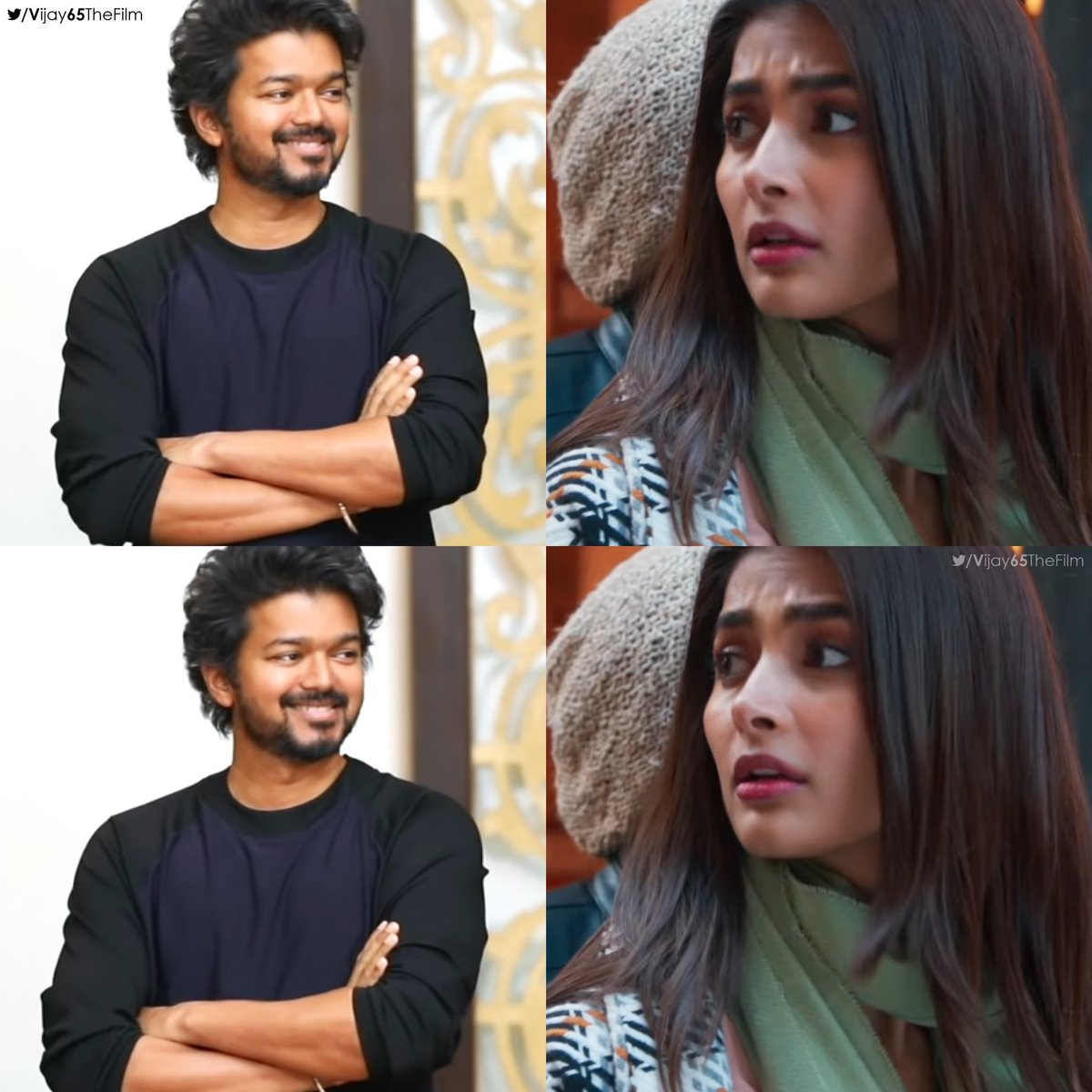 Deva33967308's tweet photo. Missing out on the muharat puja today of #Thalapathy65 since I’m shooting elsewhere. But my heart and spirit is with the team. Good luck ❤️ can’t wait to join you’ll soon 💃🏻💃🏻💃🏻 - Pooja Hegde 

#Master #PoojaHegde @actorvijay @hegdepooja @Vijay65TheFilm https://t.co/KmiaaLjBub
