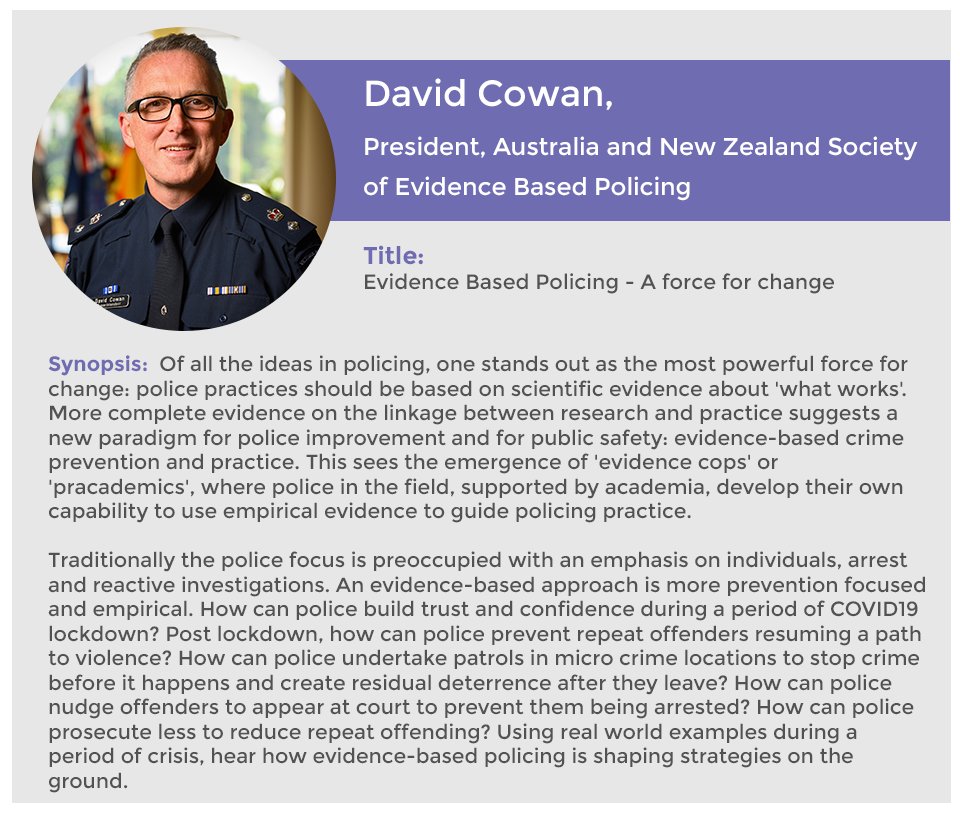 eisummit2025's tweet photo. Up next at #EIS2021- David Cowan @davidco75504827 of @anzsebp “Evidence Based Policing - A force for change” 

#impsci #imppractice #evidence #knowledgetranslation #policy #policing https://t.co/jXxNjiOXgs