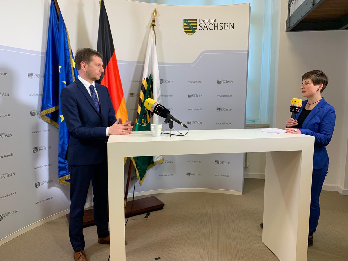 MPKretschmer's tweet image. Interview am Morgen mit @ntvde und @RTLde #Frühstart: Wir sprechen über die aktuellen #Corona-Maßnahmen, das Pandemiegeschehen und die Impfstrategie in Deutschland. (SK) #CoronaSN