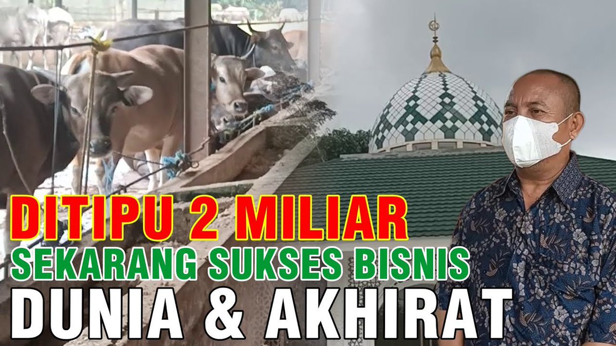 sapibagus_com's tweet photo. Diawal Ditipu 2 Miliar Sekarang Sukses Bisnis Sapi Dunia Akhirat
•
Selengkapnya tersedia di website sapibagus di link berikut https://t.co/cR23fnLGDb
Dan vidionya bisa ditonton di link berikut https://t.co/Q0kO1eSOPr
•
WA : https://t.co/MwkyfGc78k​
•
#suksesbisnis #bisnissapi https://t.co/mu1OzdDmSd