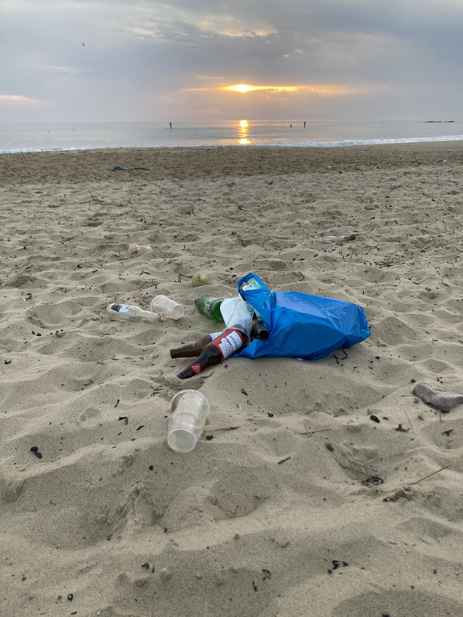 AmyItv's tweet image. Sunrise on one of our beautiful North East beaches ruined this morning by the amount of rubbish left behind after yesterday’s warm weather. Have you noticed the same where you live?
