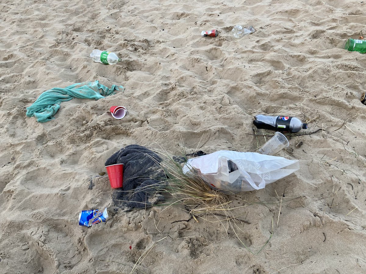 AmyItv's tweet image. Sunrise on one of our beautiful North East beaches ruined this morning by the amount of rubbish left behind after yesterday’s warm weather. Have you noticed the same where you live?