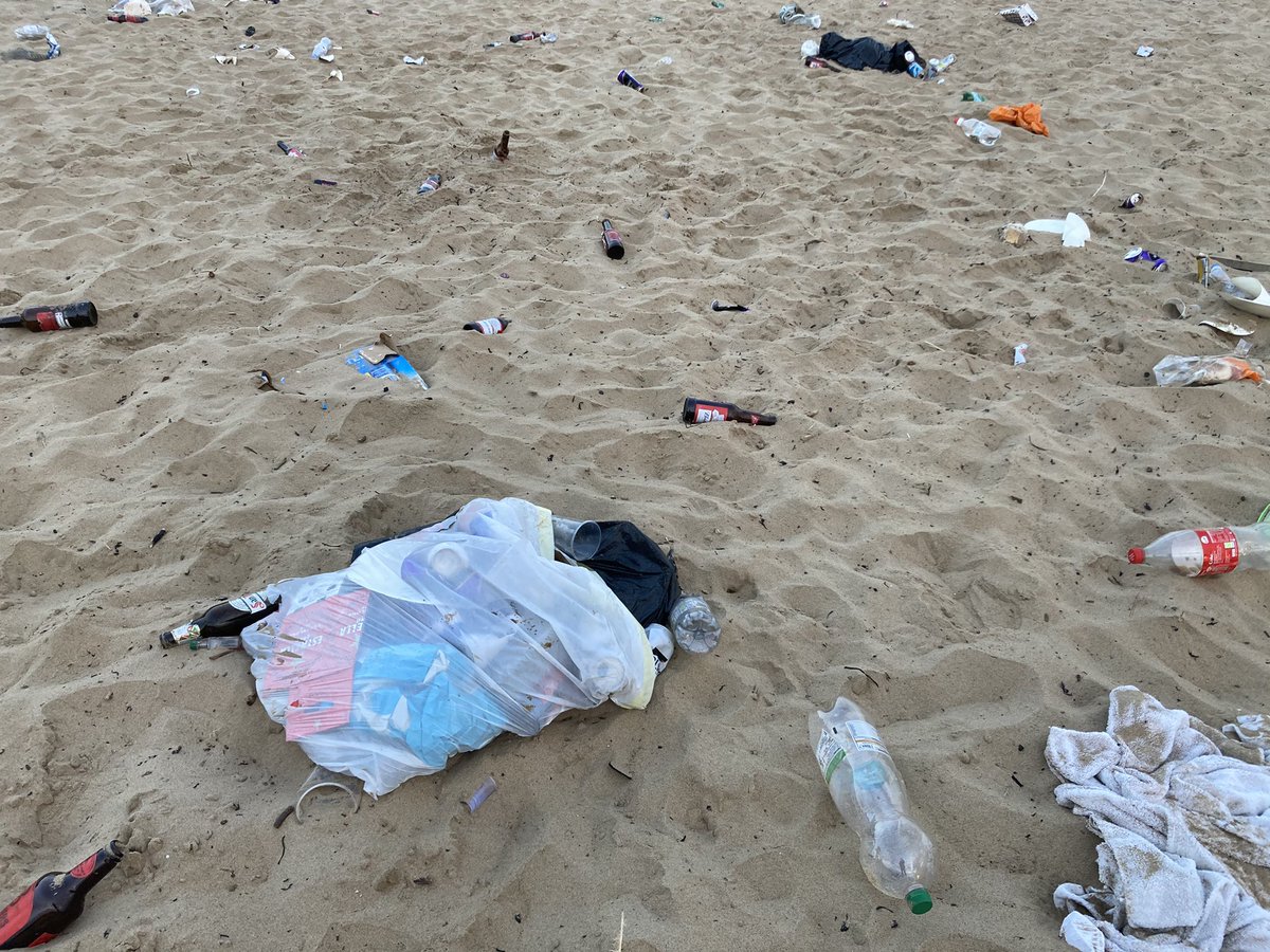 AmyItv's tweet image. Sunrise on one of our beautiful North East beaches ruined this morning by the amount of rubbish left behind after yesterday’s warm weather. Have you noticed the same where you live?