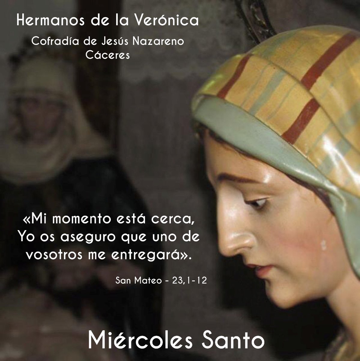 hnosveronica's tweet photo. Miércoles Santo Semana Santa 2021 #soydelaveronica #apuntatealaveronica  #nazarenocc #semanasantacc
𝐒í𝐠𝐮𝐞𝐧𝐨𝐬 𝐞𝐧:
📍Twitter @𝐡𝐧𝐨𝐬𝐯𝐞𝐫𝐨𝐧𝐢𝐜𝐚
📍Instagram 𝐡𝐞𝐫𝐦𝐚𝐧𝐨𝐬𝐝𝐞𝐥𝐚𝐯𝐞𝐫𝐨𝐧𝐢𝐜𝐚
📍Facebook 𝐇𝐞𝐫𝐦𝐚𝐧𝐨𝐬 𝐝𝐞 𝐥𝐚 𝐕𝐞𝐫ó𝐧𝐢𝐜𝐚 - 𝐂á𝐜𝐞𝐫𝐞𝐬 https://t.co/kgDevM3e9R