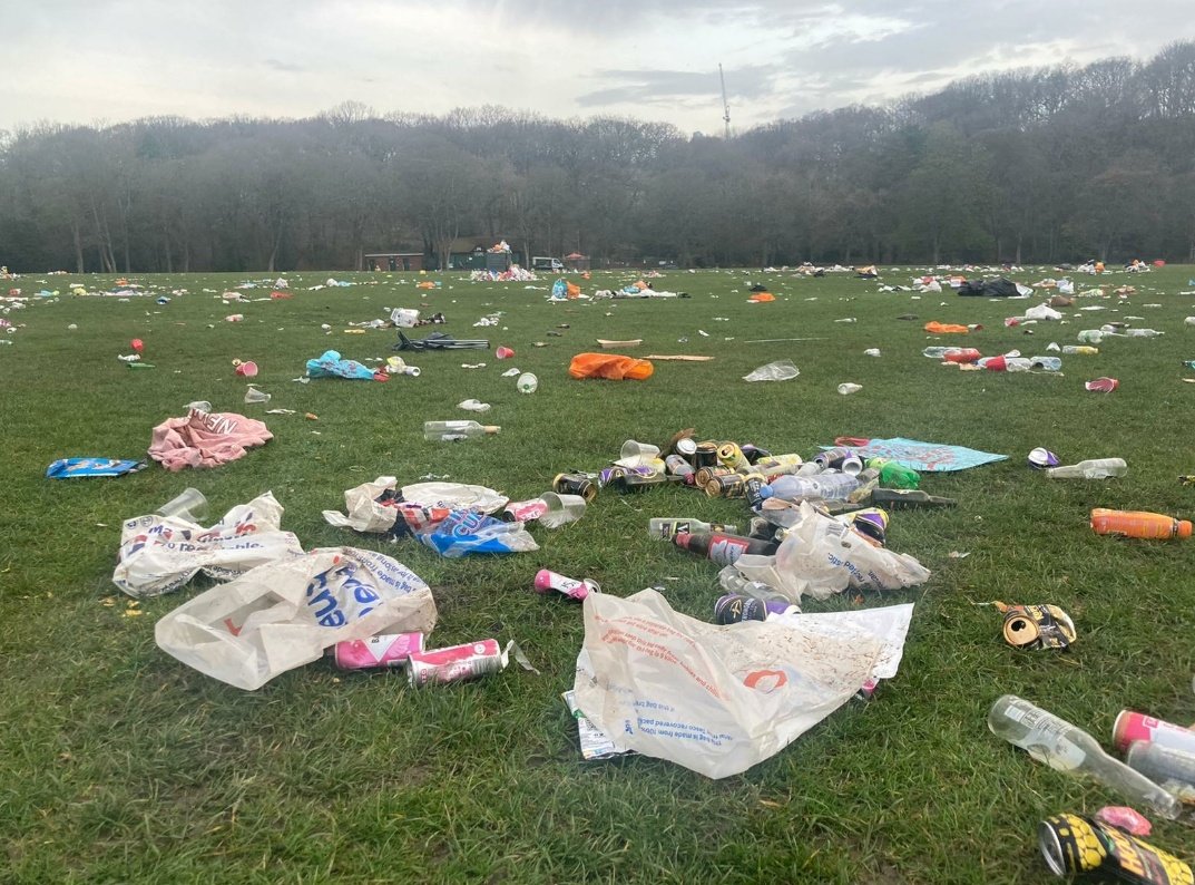 NancyFielder's tweet photo. The morning after the sunny day before. Come on Sheffield, surely we can do better than this? #EndcliffePark https://t.co/vxd2o3CGyF