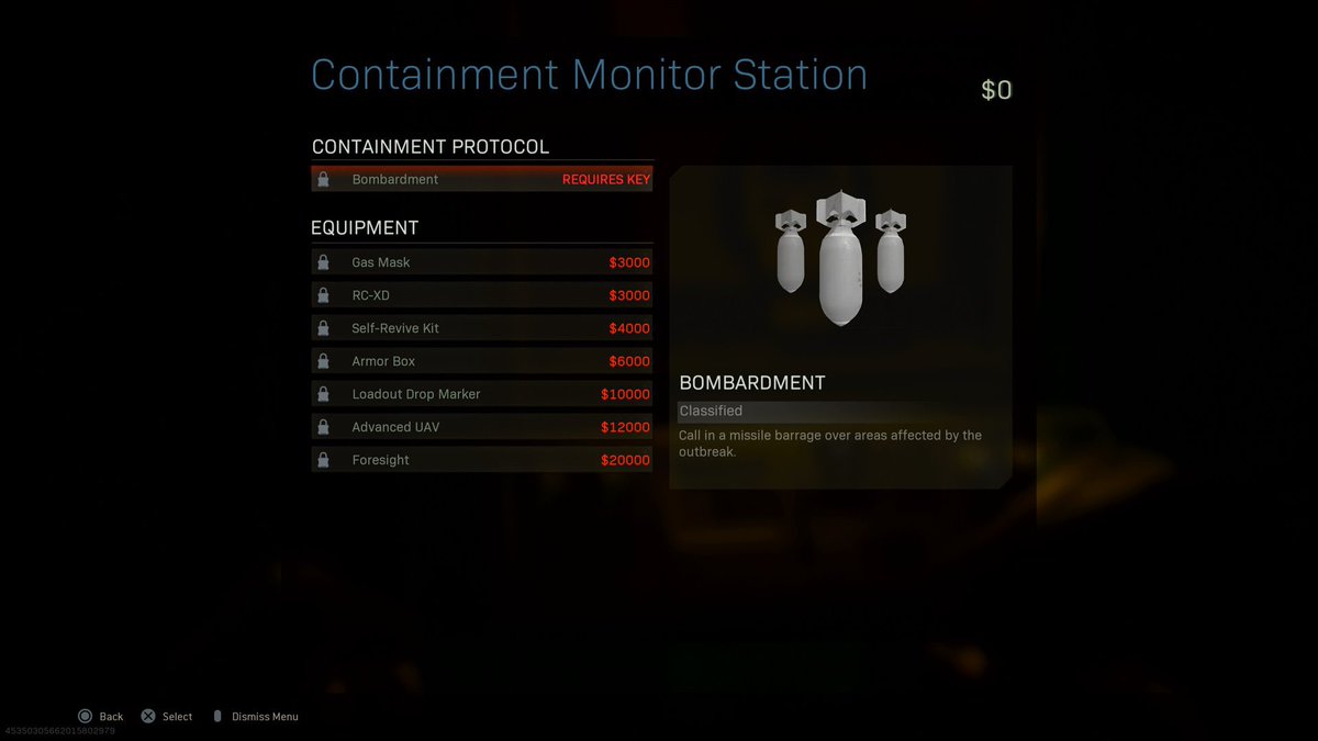 es_warzone's tweet photo. 🚨 ¡Ahora se puede acceder a las computadoras de contención de zombis en #Warzone para comprar artículos de alto nivel! 🚨

¡También se menciona una nueva racha de asesinatos llamada "bombardeo" que requiere una clave para comprar! https://t.co/cFpV1rcELj