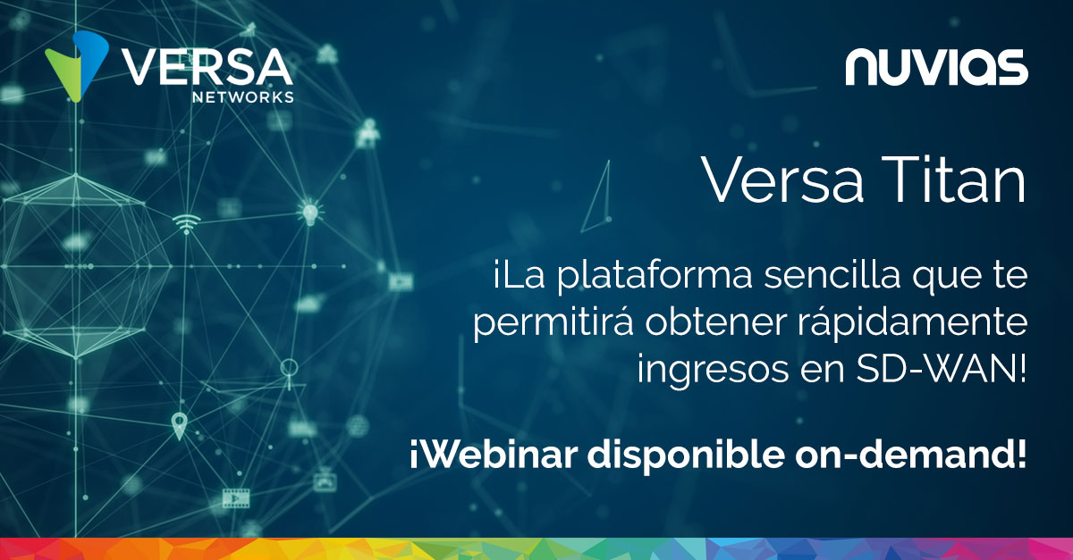 InfinigateES's tweet photo. Con Versa Titan los clientes logran obtener unas comunicaciones y una seguridad context-aware, acceso directo al cloud dinámico, y automatización y orquestación inteligentes. Visiona nuestro webinar bajo demanda para aprender más. 
https://t.co/KFIraoSjkw https://t.co/BcpOdUADRn