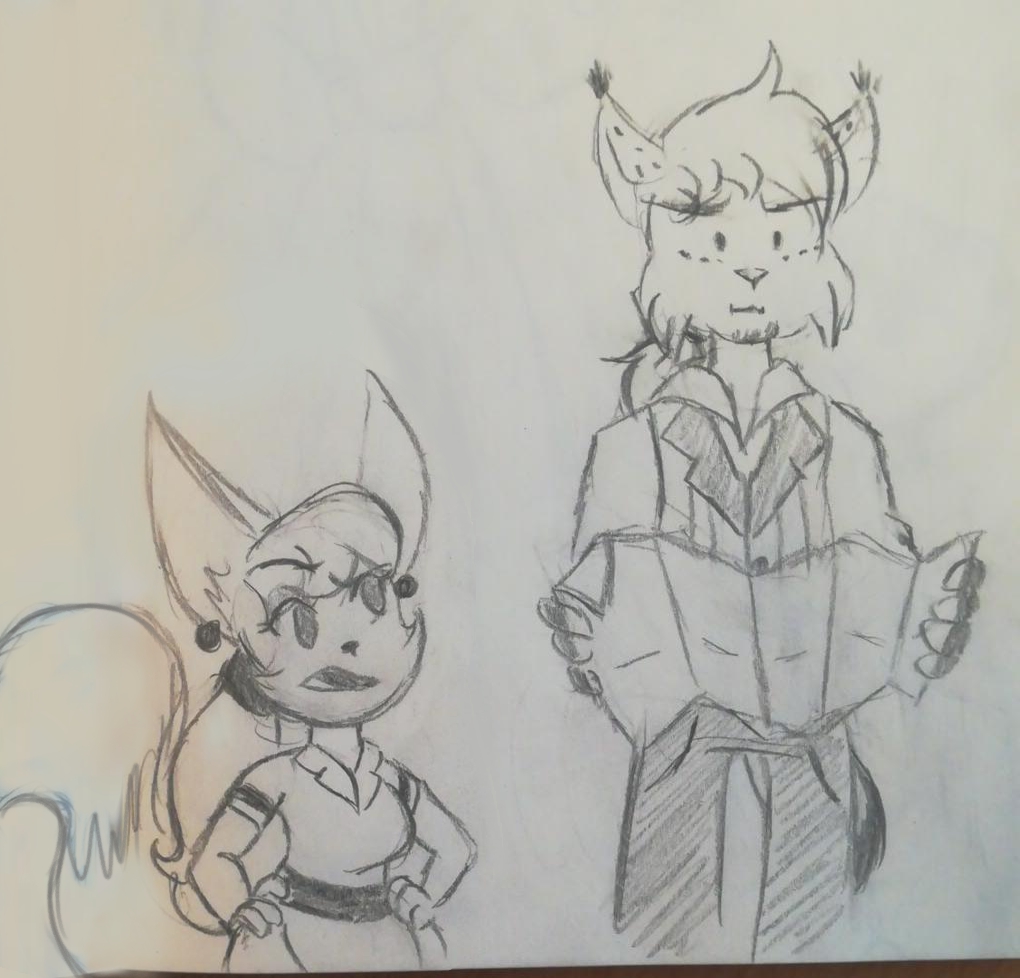 bennythebunny17's tweet photo. #drawing #sketchbook #roughsketch #wip #myart #myocs #furry #originalcharacter #anthro #daisytown 
#doodle #pamelaramirez #fennecfox #alfredjones #canadalynx #adelaidesealeman #seal #albertakennedy #eurasianlynx #pamthefennec #althelynx #heiditheseal #bertathelynx https://t.co/38O9zcWLqf