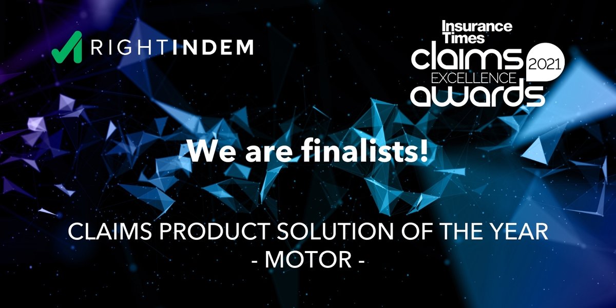 We are thrilled to announce that we have been shortlisted as a finalist for the category 'Claims Product Solution of the Year' at the Insurance Times Claims Excellence Awards 2021.

Good luck to all the finalists!

awards.insurancetimes.co.uk/claims-awards-…

#ITCLAIMSAWARDS #InsuranceTimes