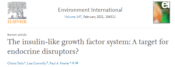 Insulin-like growth factor system controls growth and development in the unborn child.

Article doi.org/10.1016/j.envi… reports that some chemicals may disrupt this important function and urges that further research should focus more sharply on the dangers of prenatal exposure.