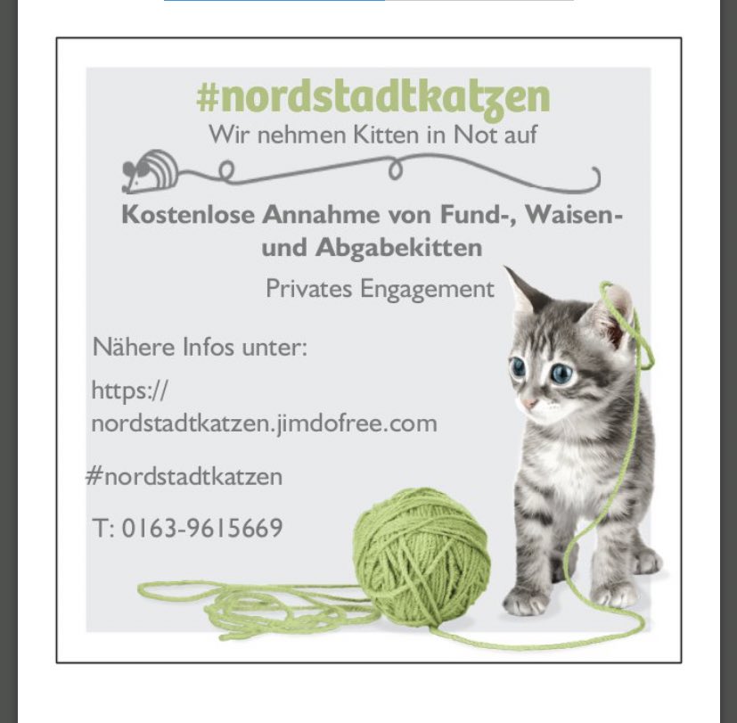 TinkerBell_just's tweet photo. Die neue Saison geht bald los. Je nach Witterung ist ab Ende Mai/Anfang Juni Hochzeit, weil dann dann die kleinen Kitten selbstständig laufen können.

Haltet bitte dennoch jetzt schon die Augen offen.

Übrigens: wir fahren auch weitere Strecken zum Abholen #nordstadtkatzen https://t.co/otRY6AE74c