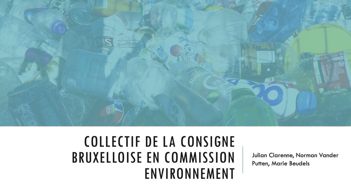 Norman_vdp's tweet photo. Ça y est 💪 Je réfute 6 idées reçues sur l'introduction d'une consigne sur les canettes et bouteilles P.E.T. avec @moniteurbelge @MBeudels au @parlbruparl à 9h pour représenter le Collectif de la consigne bruxelloise suite à notre pétition ! Une vraie bonne idée pour 2021? https://t.co/trRcjOjBW9