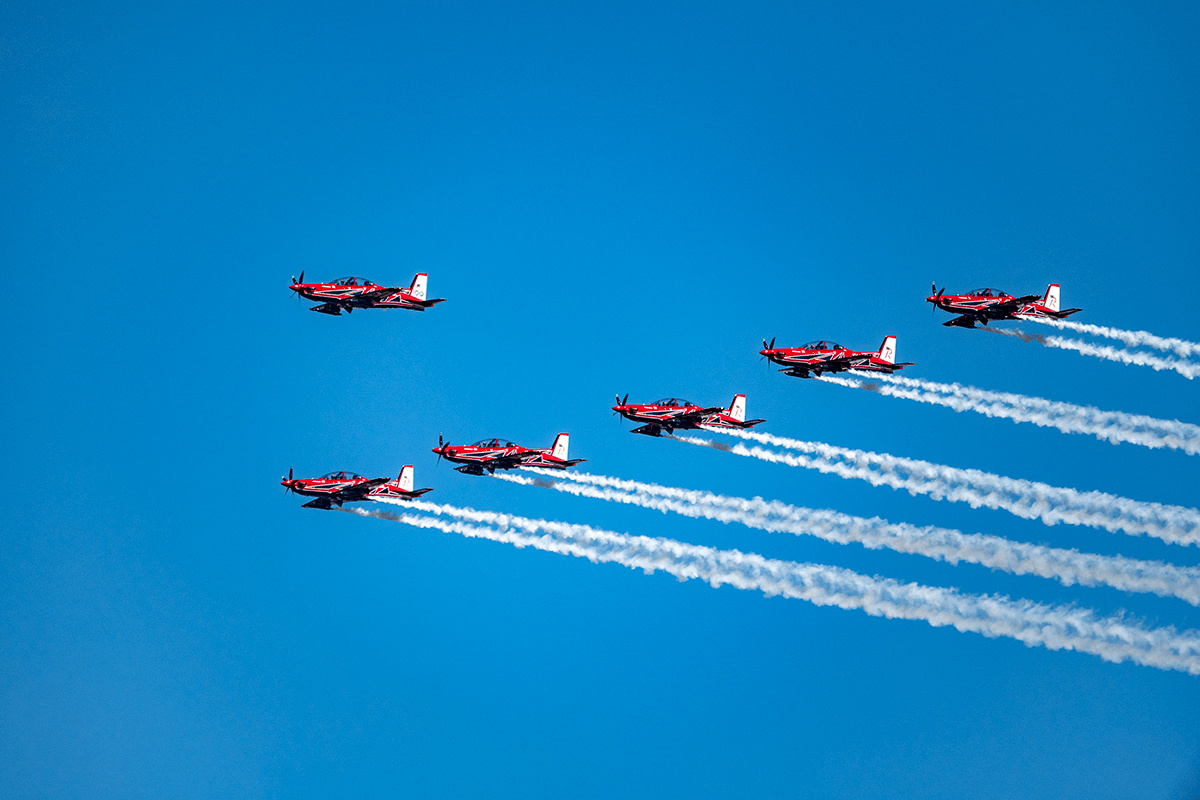 ASIOGovAu's tweet photo. A beautiful day in Canberra to celebrate the @AusAirForce Centenary. 🛩️✈️

#AusAirForce #AirForce100 #TYFYS https://t.co/oFVsEfWuV1