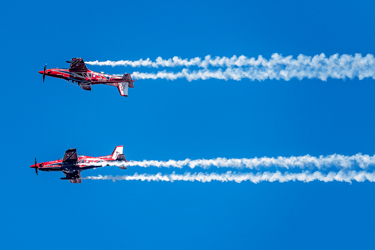 ASIOGovAu's tweet photo. A beautiful day in Canberra to celebrate the @AusAirForce Centenary. 🛩️✈️

#AusAirForce #AirForce100 #TYFYS https://t.co/oFVsEfWuV1