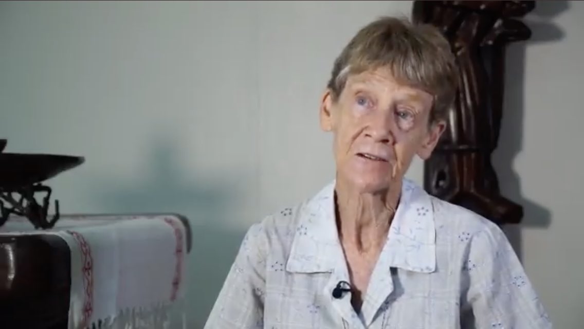 Howardrjohnson's tweet image. Remember the Australian nun deported by the Philippines? Sister Patricia Fox has just issued a statement on the “continued crackdown on dissent”.  Previously the government has vowed justice if human rights are violated in police &amp;amp; army raids on activists.