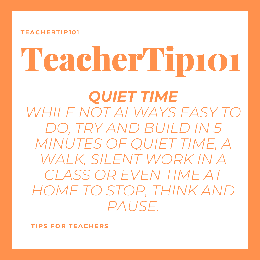 teachingtip101's tweet photo. Make sure to find time to stop, think and pause today for your own well-being, you deserve some quiet time to ensure the best you is present. #wellbeingwednesday #teacher #teaching #school #learn #learning https://t.co/FeYWxCIW63