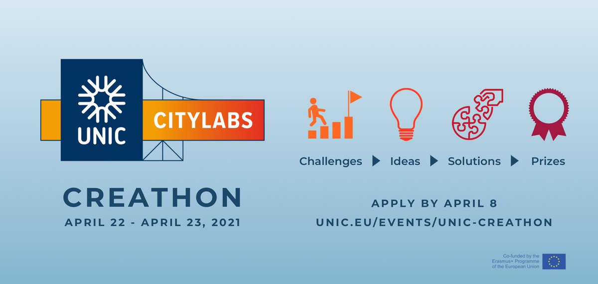 pwascholten's tweet photo. Are you a student who wants to contribute to solving educational challenges and shaping the European higher education of the future? Then join the @UNIC_EU creathon on 22-23 April. You can still register until April 8th: https://t.co/2k67GF15C4 https://t.co/xP4FrDYrom