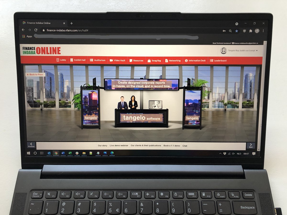tangelosoftware's tweet photo. Goodmorning everyone at @CFOSouthAfrica's #FinanceIndaba! Arko Vervark, @erwingroenendal, and @judithvanliempt are ready for you at our booth and look forward to virtually meet you there!
#externalreporting #fintech #annualreport https://t.co/ymbCe3Jk8g