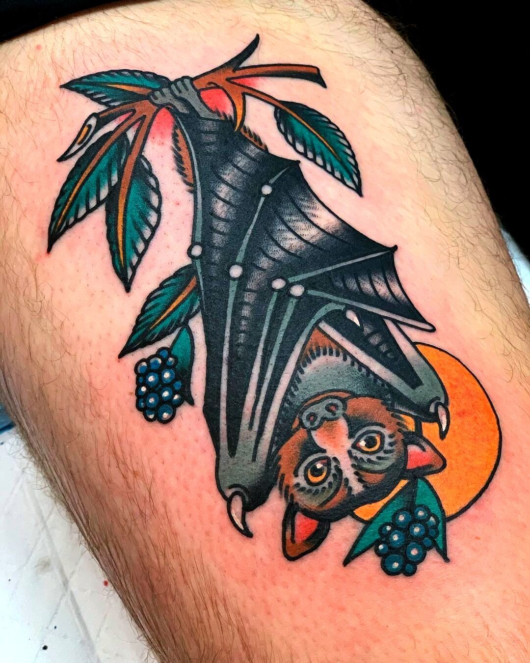 Neotraditional Bat Tattoo Print  TDP Clothing