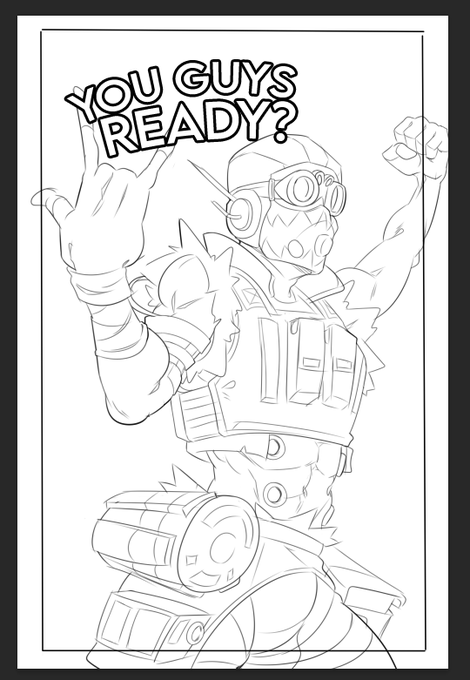 psst have this late night wip of @noiishe_ and i's revtane comic for class! #ApexLegends #octane 