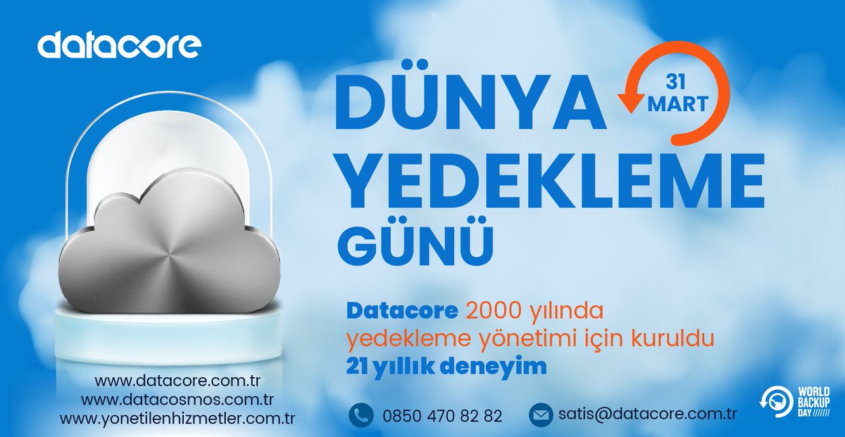 Datacore_'s tweet image. 21 yıl önce Yedekleme ve Kurtarma’nın ülkemizeki ilk temellerini atmanın gururunu yaşıyoruz.
#datacore #datacosmos #commvault #yedekleme #backup #verikoruma #dataprotection #managedservices #datacenter #yönetilenhizmetler #yönetilebilirhizmetler
#yönetilenyedeklemehizmeti