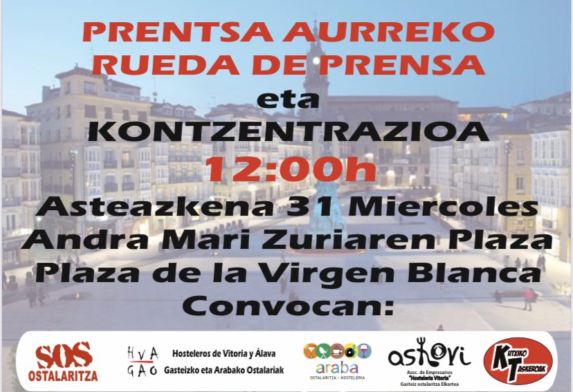 Gasteizko Ostalariak - Hosteler@s de Vitoria tweet media