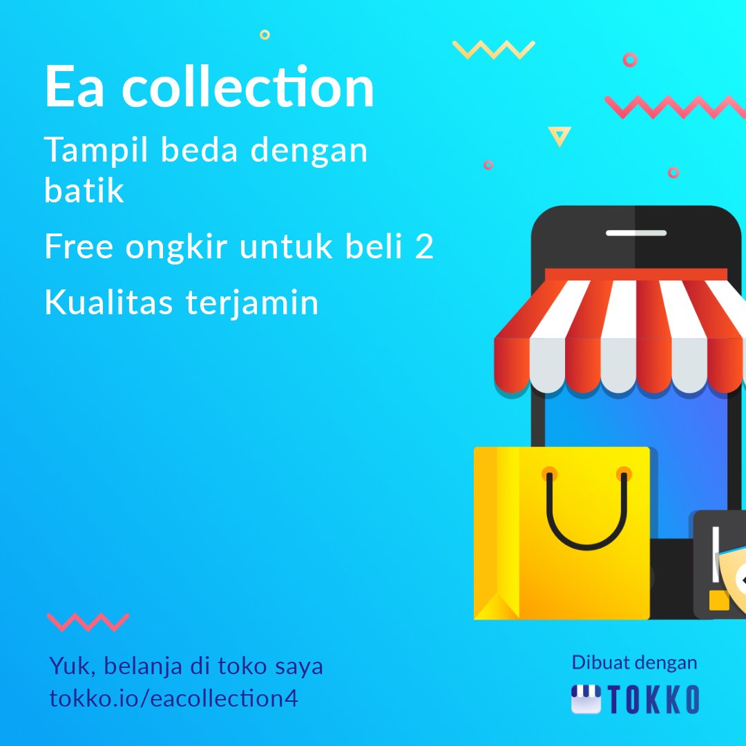 EgaArkadiya's tweet photo. Halo! Kamu bisa mengunjungi online shop EA collection dengan klik link ini: https://t.co/YLTOHiDsDb

Lewat Tokko, kamu bisa membeli produk saya &amp; cek status pesanan tanpa perlu mengunduh aplikasi.

Lihat cara membuat pesananmu lewat Tokko di sini ya:
https://t.co/r5GM41kn0z https://t.co/r3nDmm0lM8