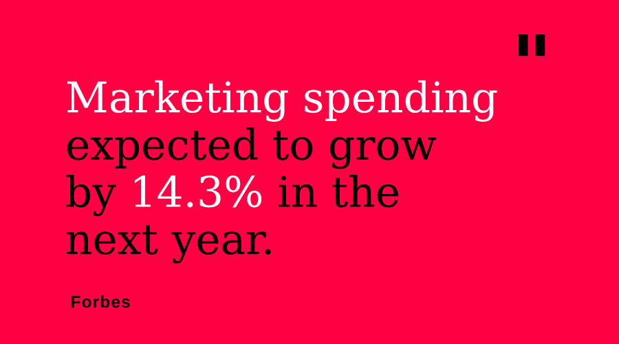 alltrousers's tweet photo. According to @Forbes, marketing spending is expected to grow by 14.3% in the next year. If your business needs support going into the next quarter, our #DigitalMarketingServices can help. Take a look at how our services can help your business grow: https://t.co/spnEPKle2l https://t.co/IqRiP25vZf