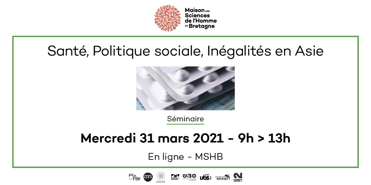 MshBretagne's tweet photo. ⏰C'est parti pour le webinaire du #projetMSHB ASINEGALE avec une présentation de P. Turquet du laboratoire LIRIS @UnivRennes_2 Cette recherche porte sur les inégalités &amp; protection sociale en Asie &amp; associe des chercheurs de l'UMR IODE @CNRS_dr17
 @UnivRennes1 &amp; du @comptrasec https://t.co/D2h9dgabOd
