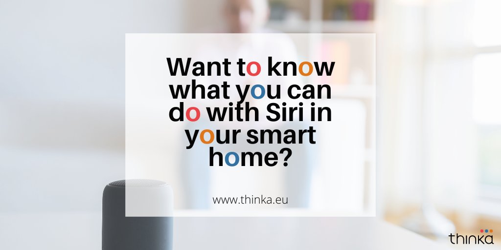 Thinka_EU's tweet photo. Voice commands are a great way to get things done with less effort. The continued rise of the #virtualassistant is unstoppable and #Apple #Siri is still #1. Unlocking the #voicecontrol potential of your smart home by using Siri is one of the main advantages of #HomeKit with #KNX https://t.co/3FC6CfUJGw