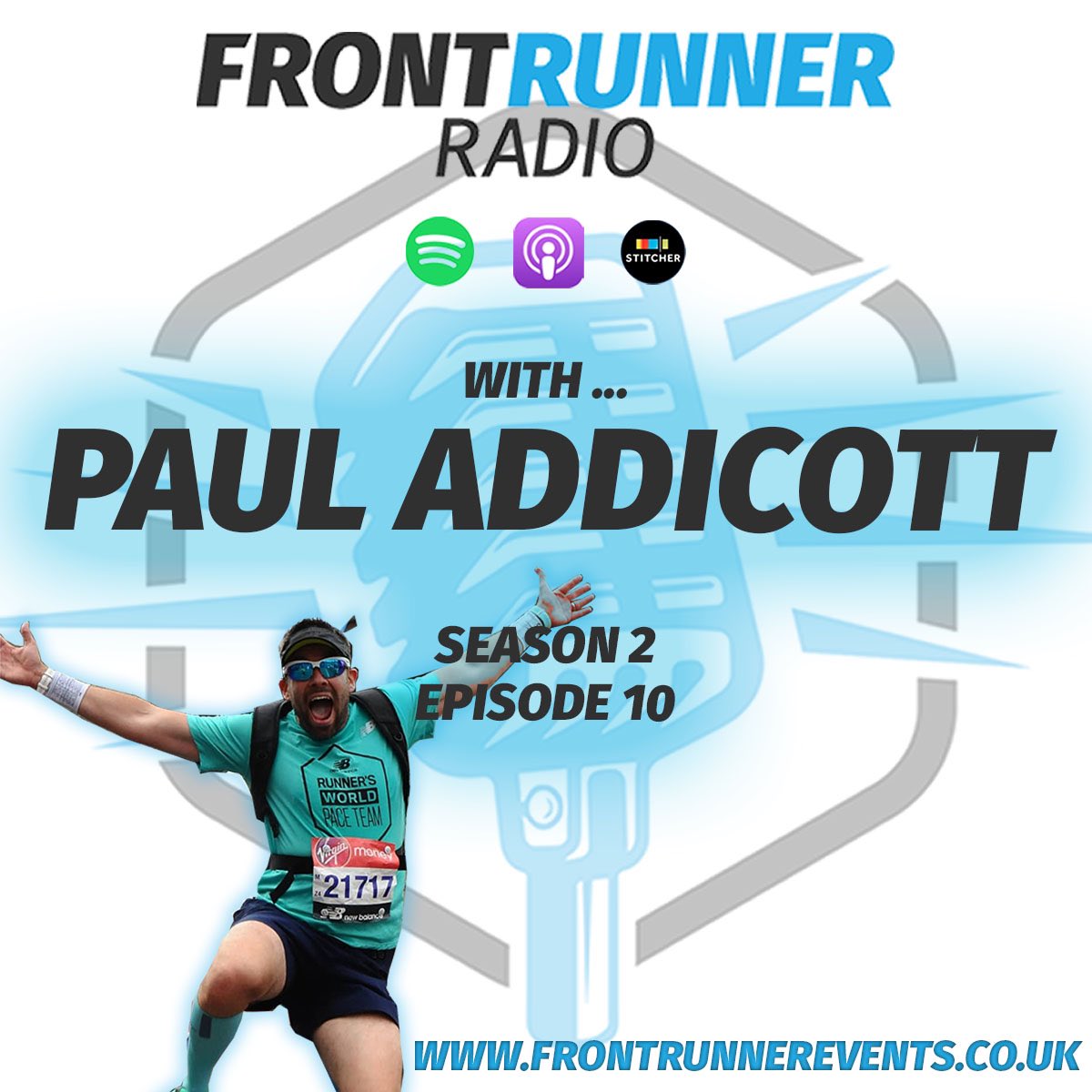 FrontRunRadio's tweet image. 🚨NEW EPISODE🚨
@paul_addicott is a metronomic pacer and has helped thousands of people achieve PB’s and other running goals. 

He’s paced all over the UK and beyond and discusses why he does it and why enjoys helping others. 

#FrontRunnerRadio

📻🎙🎧🗣 
spoti.fi/2PJYO7m