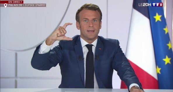 NonowayUn's tweet photo. Mes chers compatriotes, on était à ça de fermer les écoles, mais dommage, elles restent ouvertes #Macron20h https://t.co/Y1hYmGSIQr