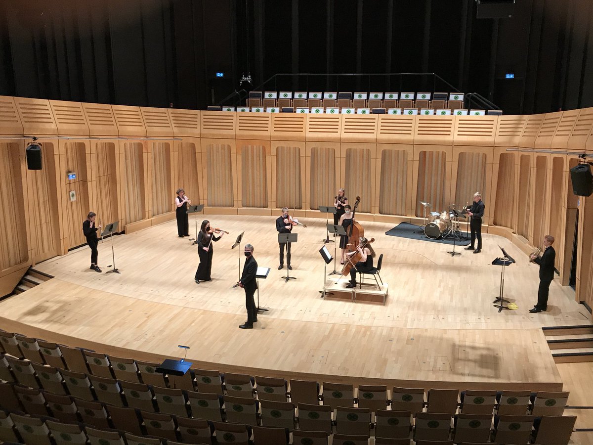 Huge thanks to this dedicated team of players from <a href="/RWCMDwoodwind/">RWCMD Woodwind</a>, Strings and Brass for their joy-filled performance of Louise Farrenc’s Nonet in the magnificent Dora Stoutzker Hall. What a pleasure to work with you all <a href="/RWCMD/">Royal Welsh College of Music & Drama</a> #WomensHistoryMonth