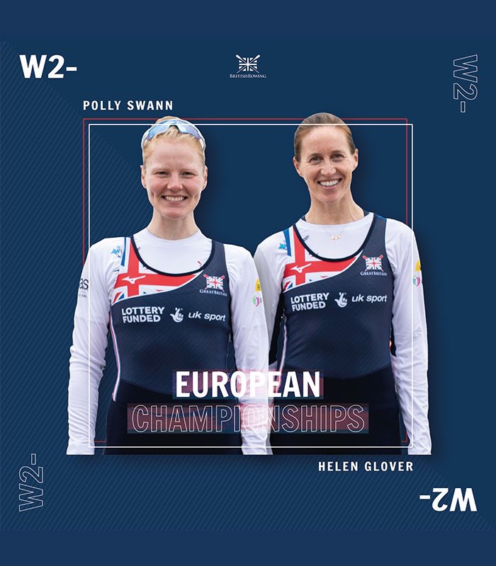 European Rowing Championships

Delighted to have 3 members selected for first #GBRowingteam of 2021.

Senior debut for current student <a href="/lucy_gloverx/">Lucy</a> in W4x

<a href="/MaddieArlett/">Maddie Arlett</a> in LW1x in which she won World Championship 🥉 

<a href="/PollySwann/">Polly Swann</a> returns to the W2- with <a href="/Helenglovergb/">Helen Glover</a>