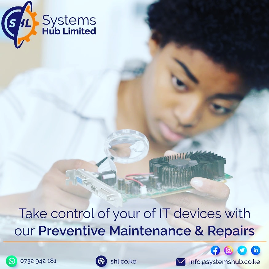 systemshub's tweet image. Take control of your IT devices with our Preventive Maintenance and Repairs.

Call us today (if you can, come to our workshop) and get your IT devices fixed at our state of the art workshop.

#wefixeverything