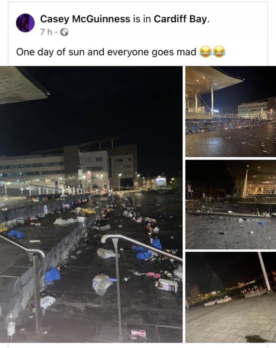 You just can’t defend this, we are clearly the problem here. How fucking hard is it to put your stuff in the bin your scruffy cunts