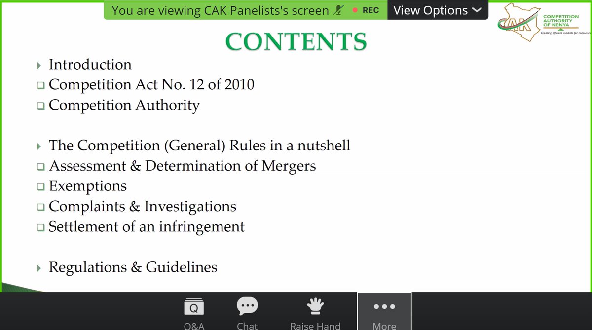 kenyantitrust's tweet photo. Happening NOW: Competition Authority @CAK_Kenya
Webinar on the latest developments in #competitionlaw #enforcement, sanctioning #abuse of #buyerpower, &amp; #consumerprotection. Zoom Link: https://t.co/e9AtB5WakF https://t.co/f1nDZJRUPa