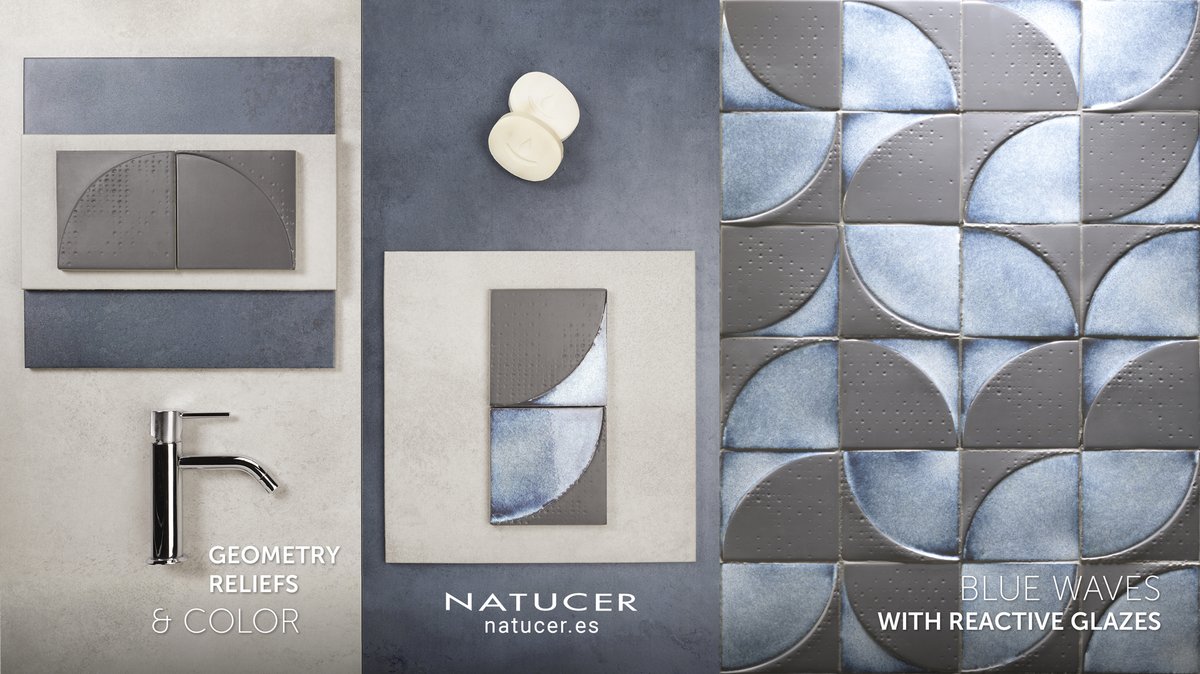 NatucerOnda's tweet photo. Dolce es un oleaje de azul reactivo para espacios muy exclusivos. Un aire mediterráneo lleno de geometría, relieve y color.
Más info 🔎 https://t.co/9o6RP1byMr
#natucer #natucerlovers #blueroom #bluetiles #porcelaintile #decoraciondeinteriores #arquitecturaydiseño https://t.co/uez1JqEbjz