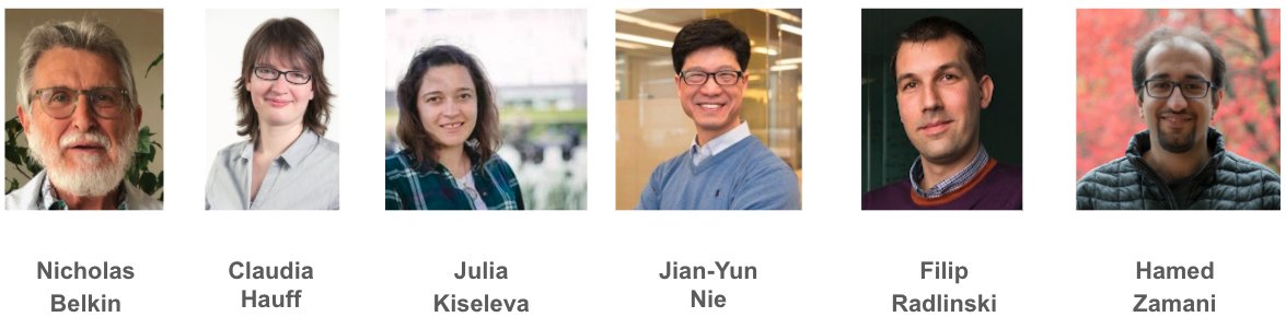 Mohammad Aliannejadi (@maliannejadi) on Twitter photo Tomorrow at 16:45 CEST, we will host a panel discussion on mixed-initiative conversational systems at the MICROS workshop. Looking forward to the discussion by our amazing panelists: Nick Belkin, <a href="/julia_kiseleva/">Julia Kiseleva</a>, <a href="/CharlotteHase/">Claudia Hauff 🇪🇺 🇺🇦 🇩🇪 🇳🇱</a>, Jian-Yun Nie, @firadl and <a href="/HamedZamani/">Hamed Zamani</a> Tomorrow at 16:45 CEST, we will host a panel discussion on mixed-initiative conversational systems at the MICROS workshop. Looking forward to the discussion by our amazing panelists: Nick Belkin, <a href="/julia_kiseleva/">Julia Kiseleva</a>, <a href="/CharlotteHase/">Claudia Hauff 🇪🇺 🇺🇦 🇩🇪 🇳🇱</a>, Jian-Yun Nie, @firadl and <a href="/HamedZamani/">Hamed Zamani</a>